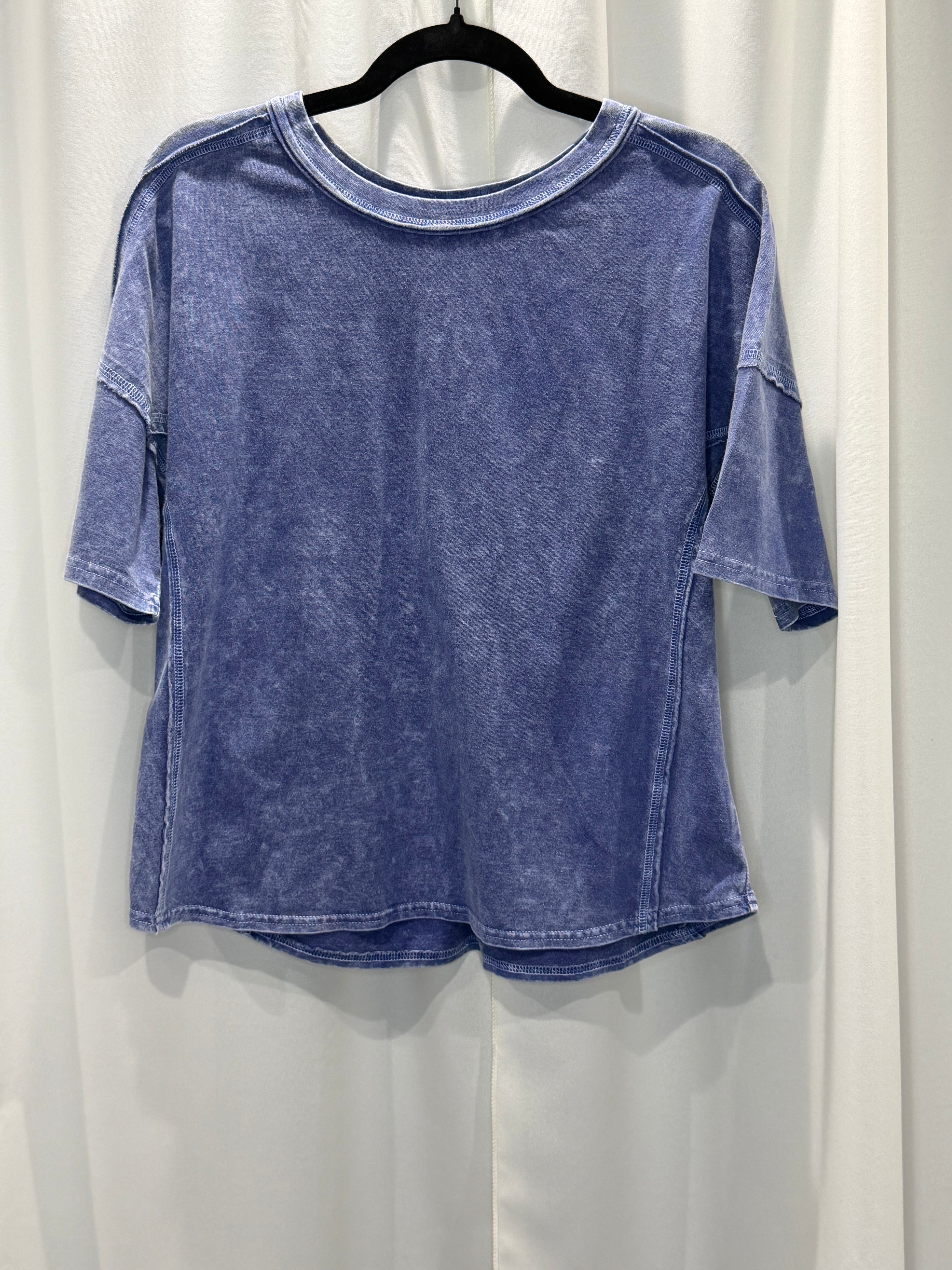 Acid washed short set