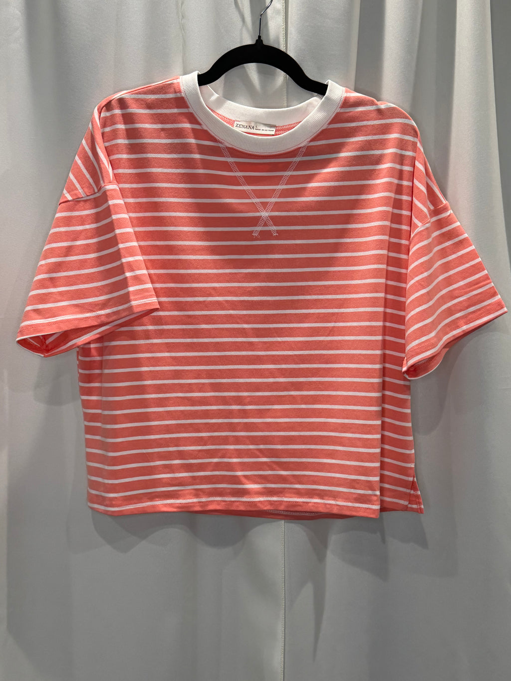 Zenana Striped Short Set