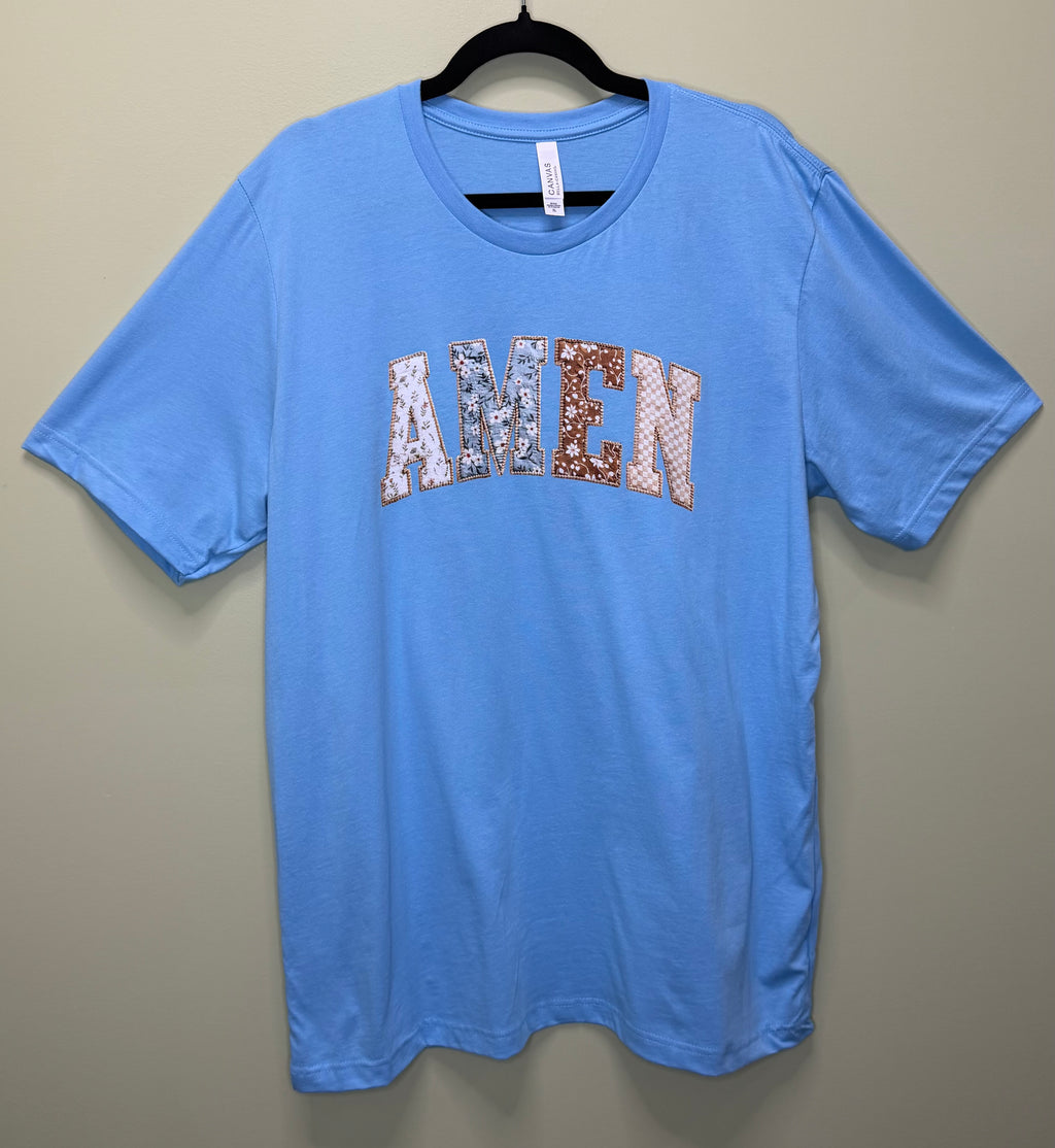 Patchwork Amen T-shirt
