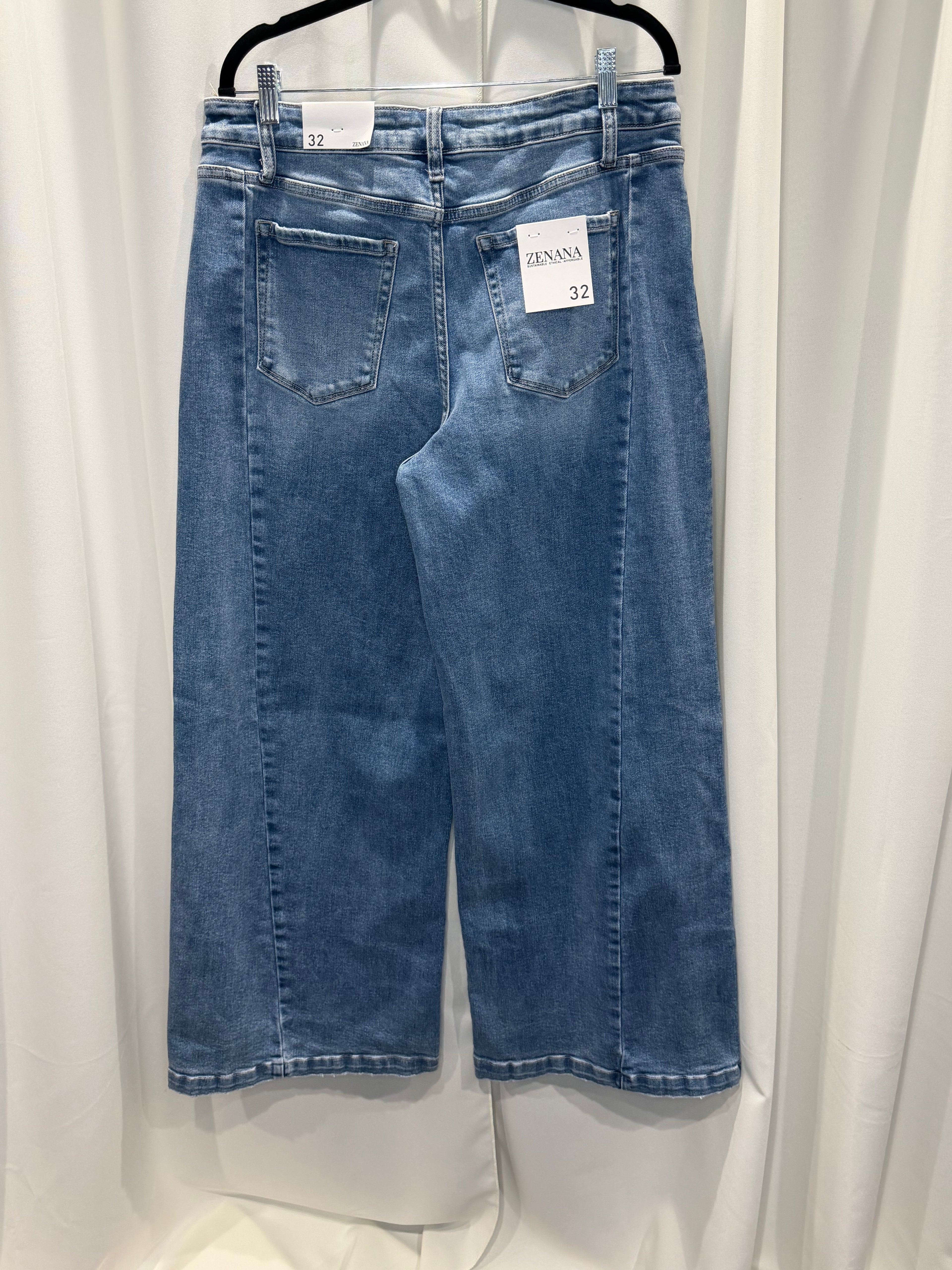 Wide Leg Denim Pants