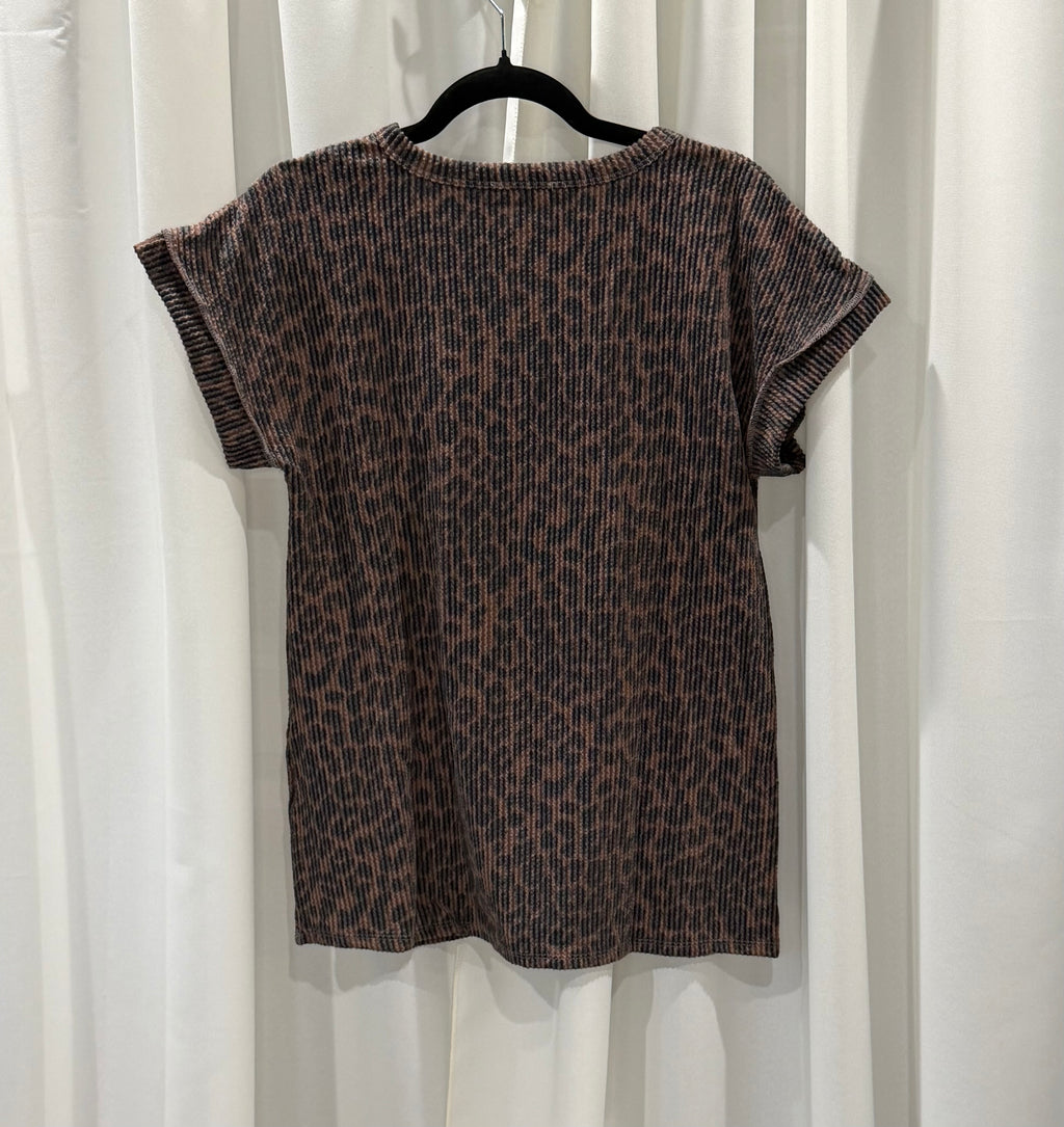 Animal Print Button-Up