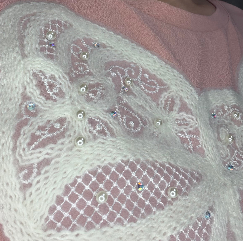 Embellished Bow Tee