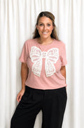 Embellished Bow Tee