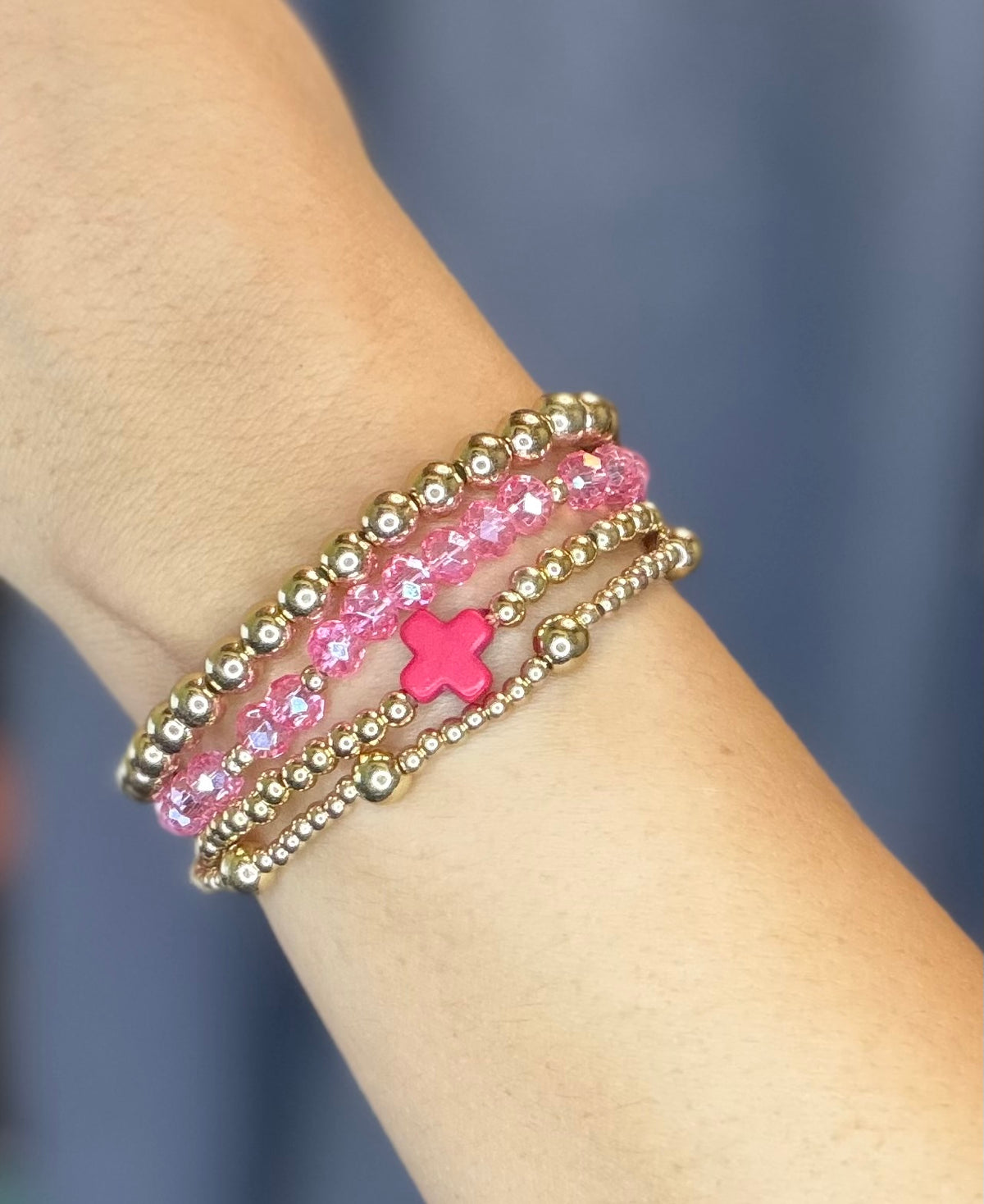 Cross Beaded Boho Style Bracelet