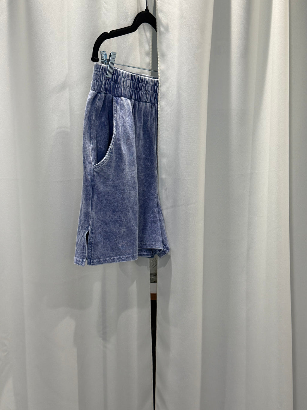 Acid washed short set