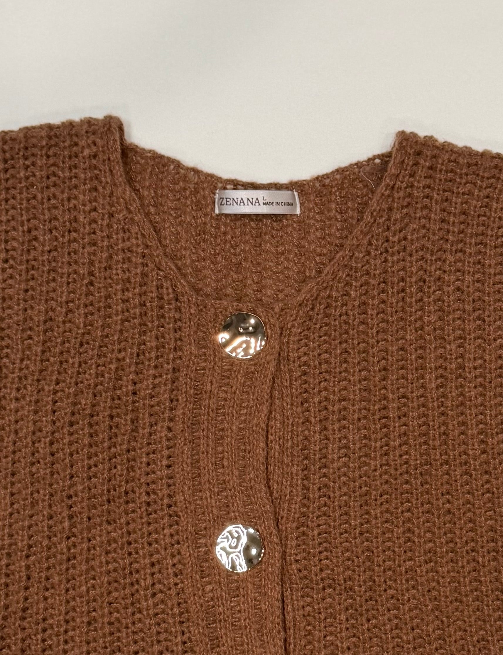 Button Up Sweater Vest