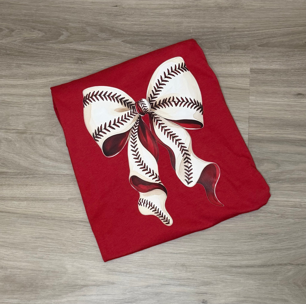 Baseball Bow T-shirt
