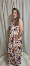 Mulit-Color Floral Maxi Dress