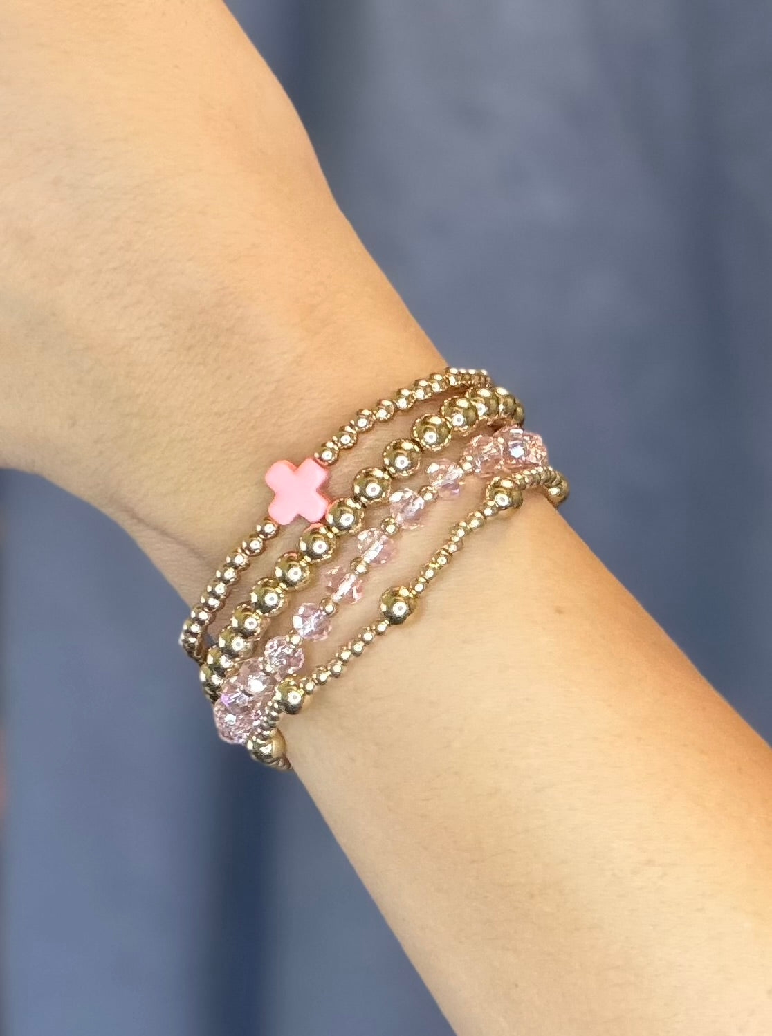 Cross Beaded Boho Style Bracelet