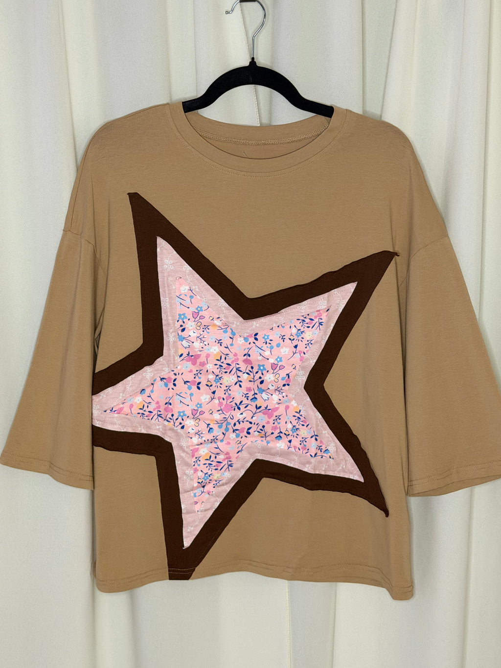 Floral Star Patchwork Top