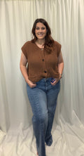 Button Up Sweater Vest