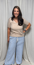 Striped Wide Leg Pant