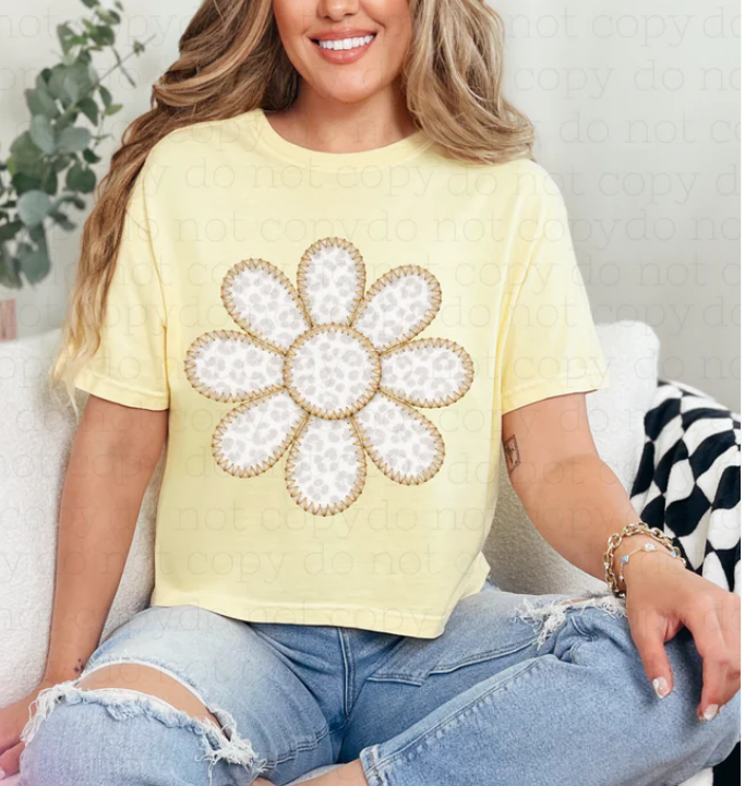 Leopard Daisy Tee