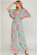 Kimono Sleeve Jade Jumpsuit
